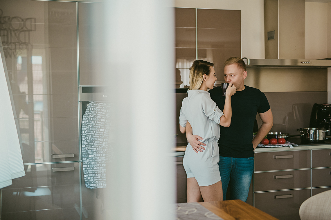 kawa w kuchni sesja zdjeciowa