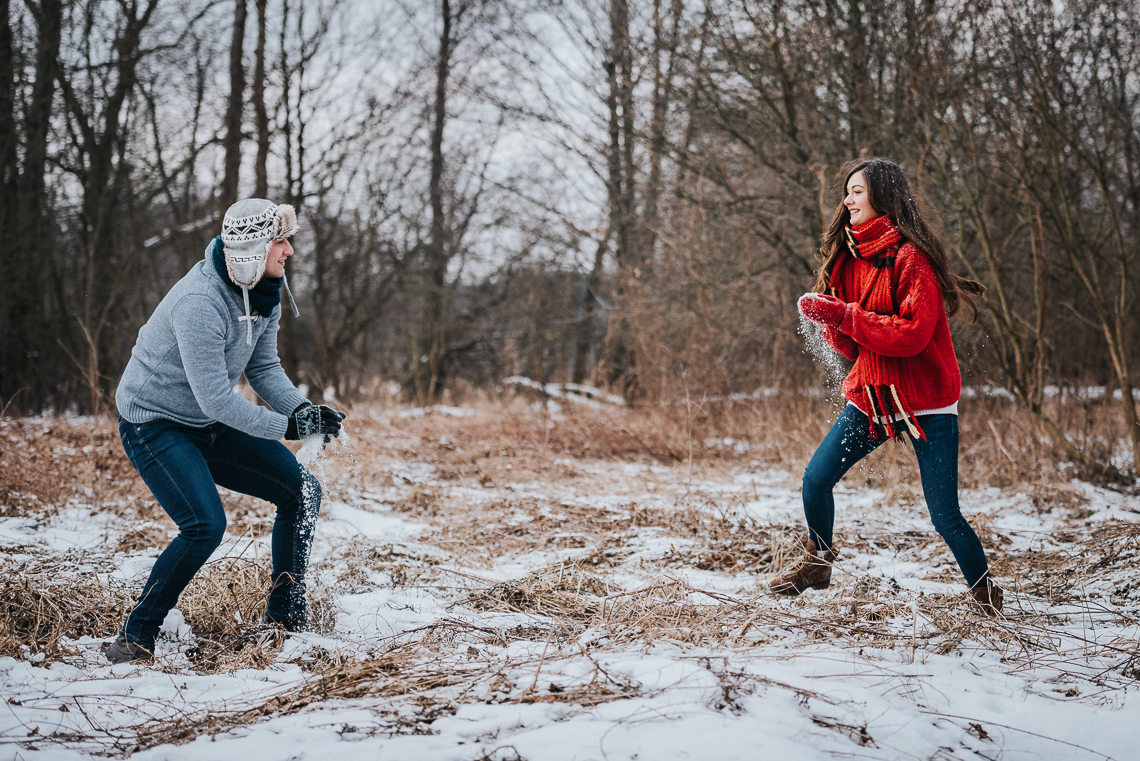 Zimowa sesja narzeczeńska Doroty i Macieja 22