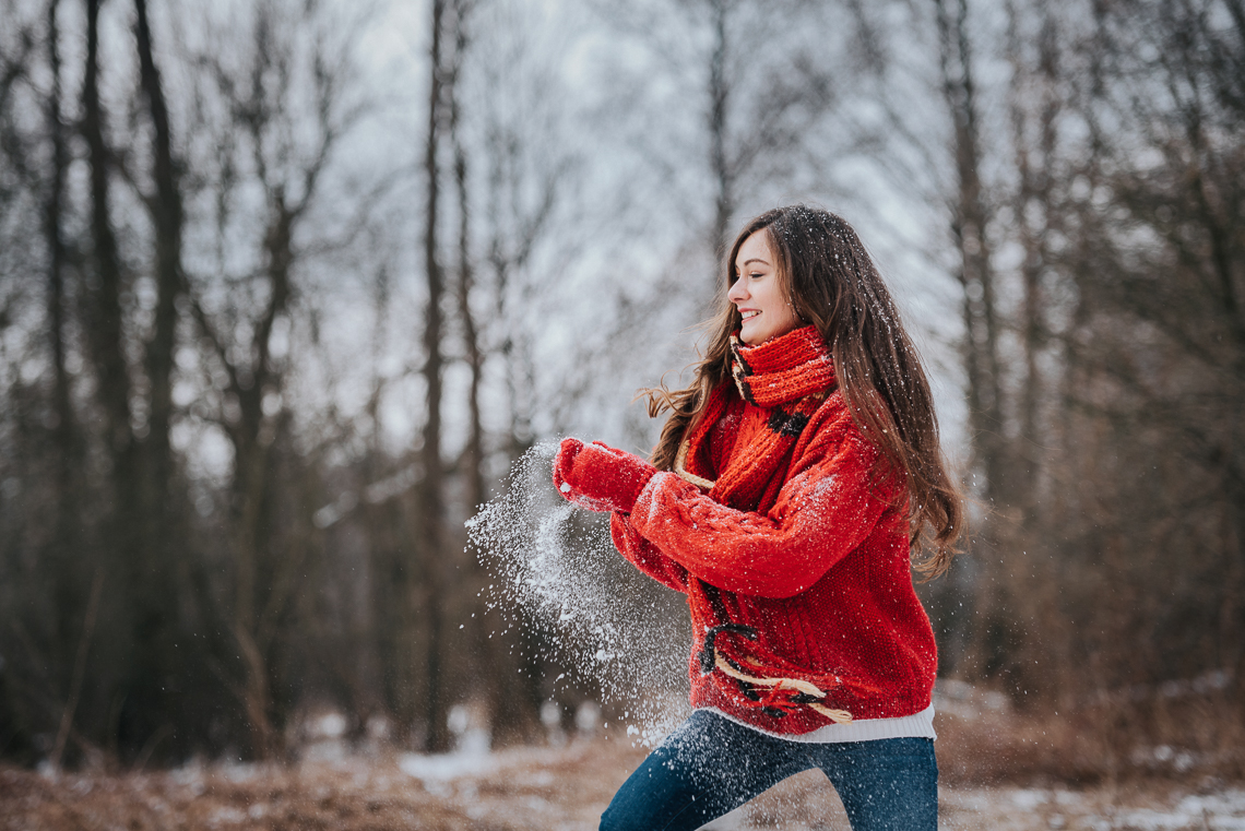 Zimowa sesja narzeczeńska Doroty i Macieja 25