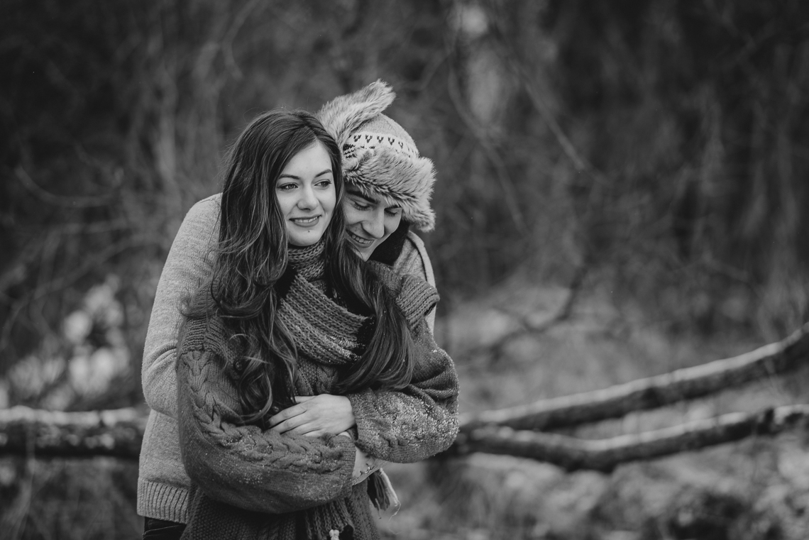 Zimowa sesja narzeczeńska Doroty i Macieja 28