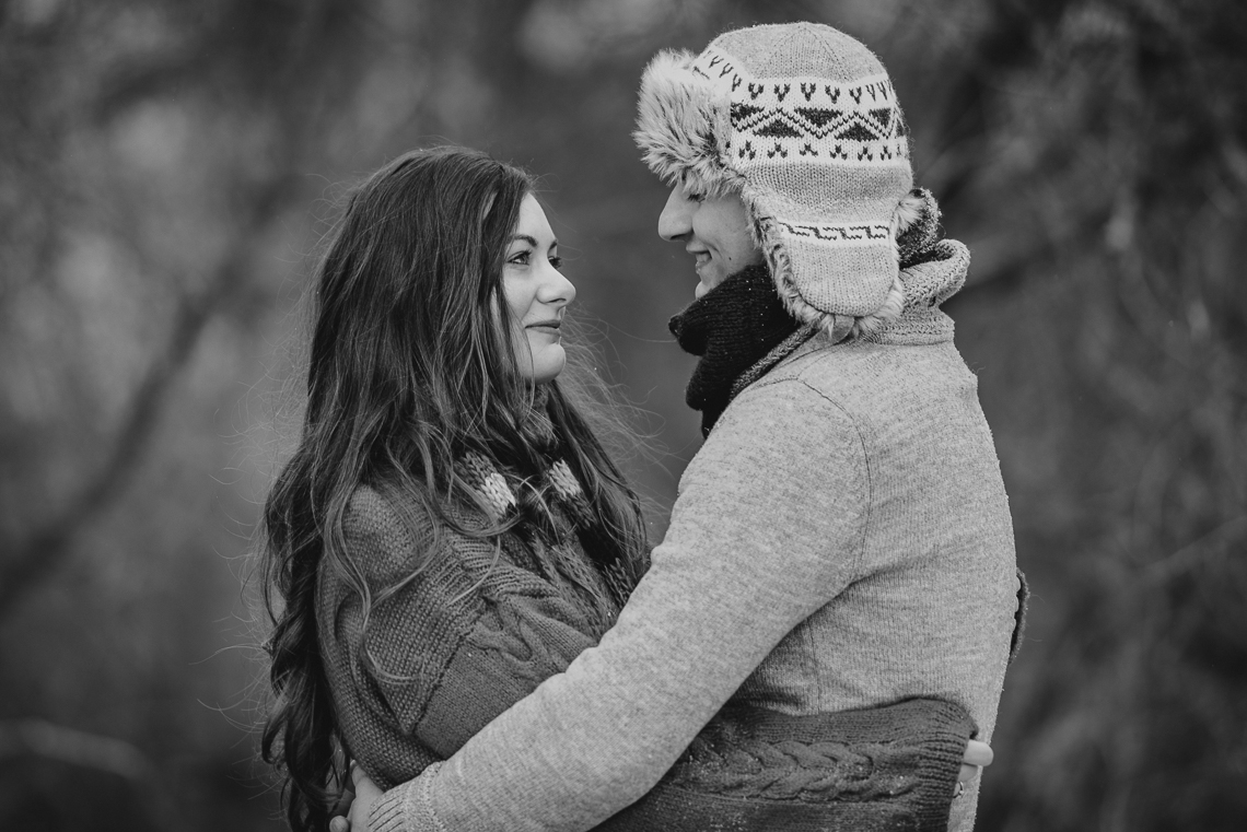 Zimowa sesja narzeczeńska Doroty i Macieja 29