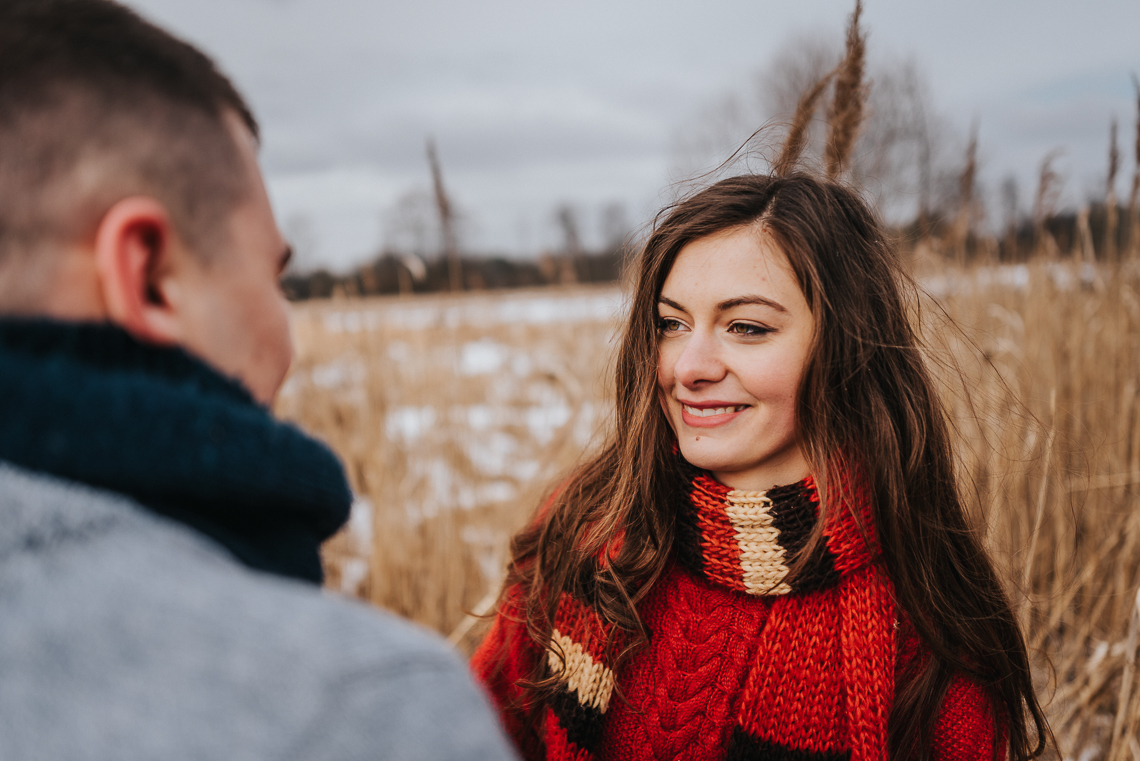 Zimowa sesja narzeczeńska Doroty i Macieja 45