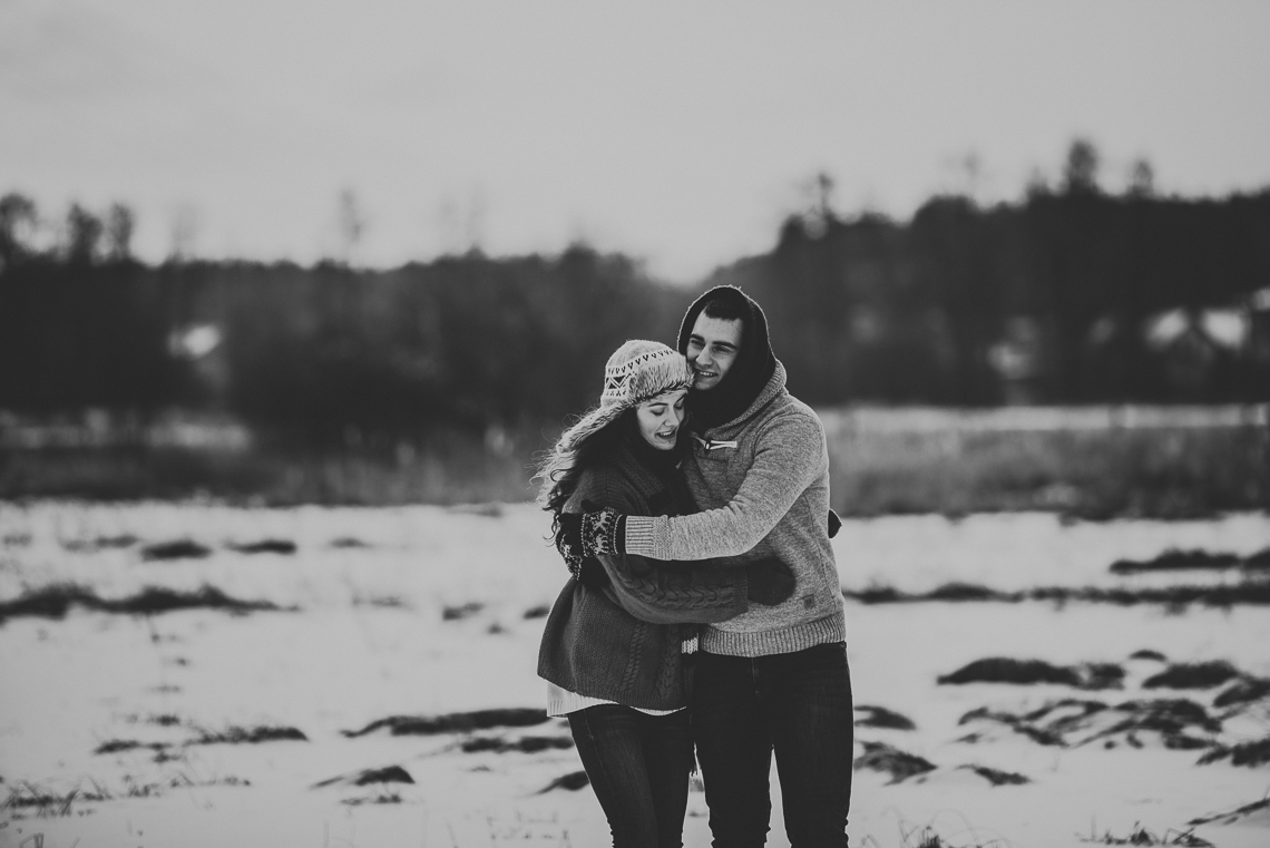 Zimowa sesja narzeczeńska Doroty i Macieja 49