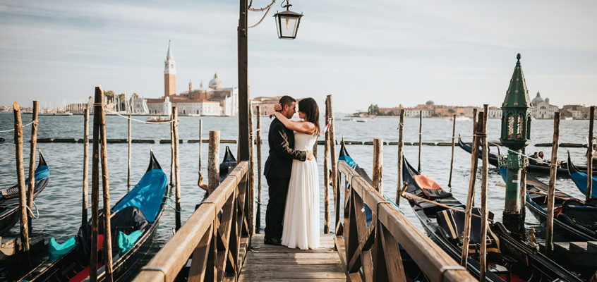 Romantyczny plener ślubny we Włoszech.