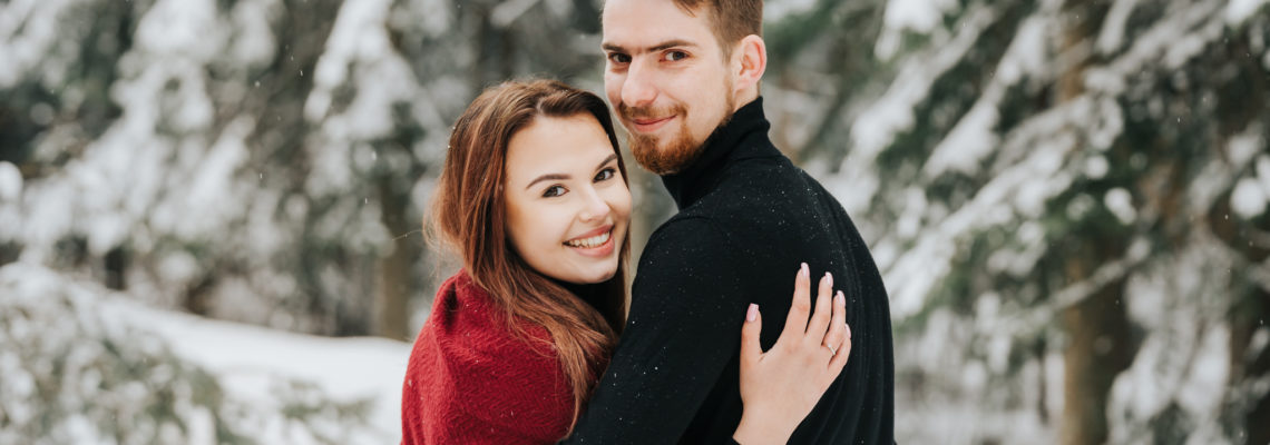 Zabezpieczone: Zimowa sesja narzeczeńska Estery i Kamila
