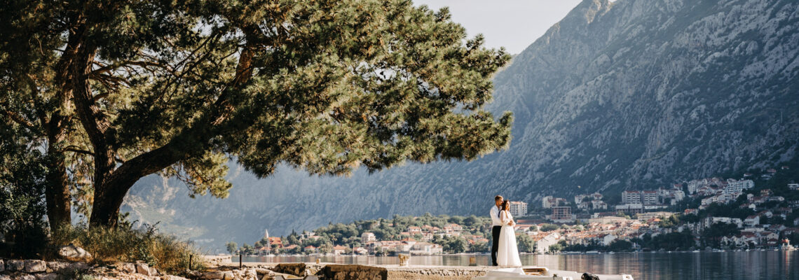 Czarnogóra to idealne miejsce na sesję ślubną.